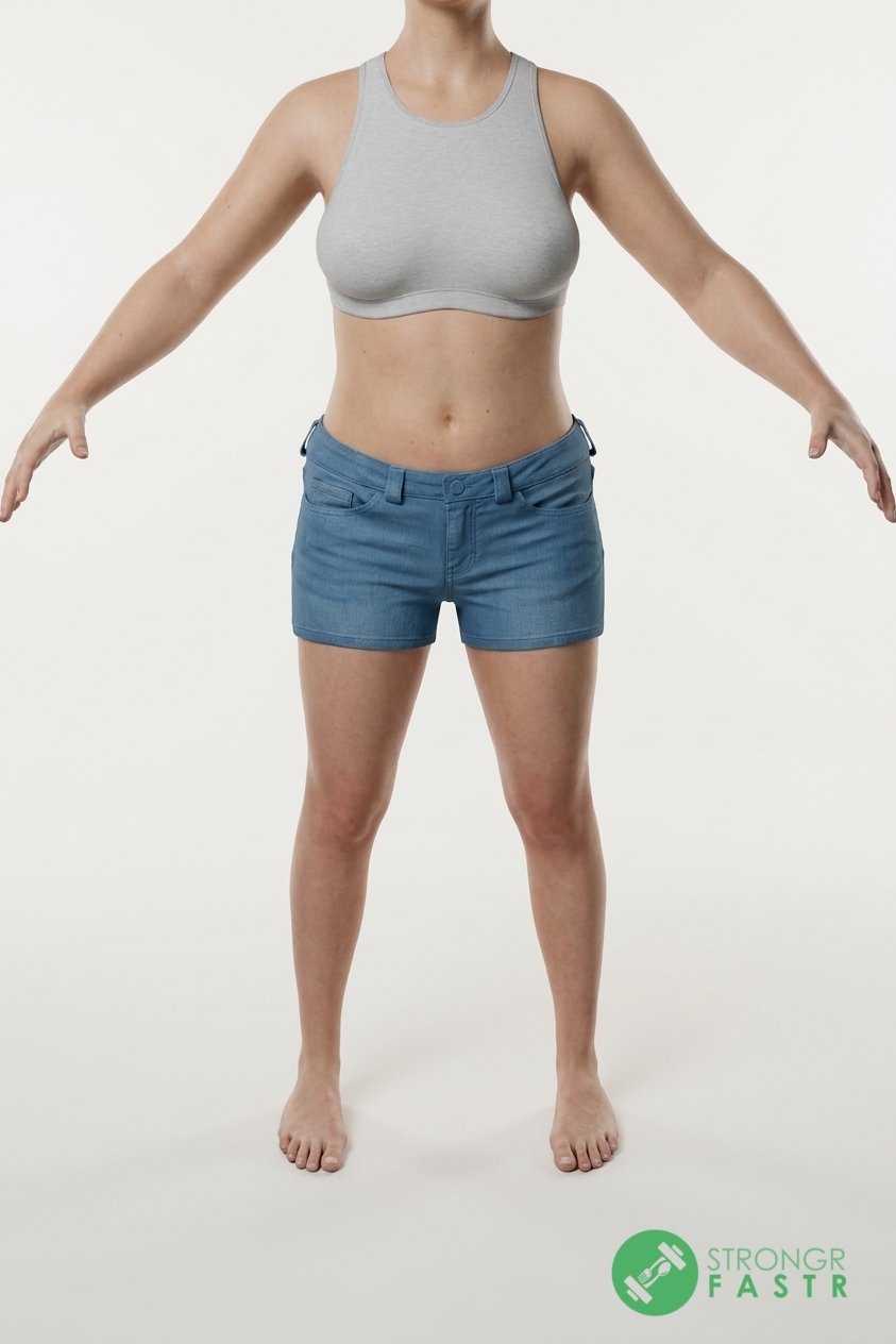 A 5 foot, 100 lbs female at about 28% body fat