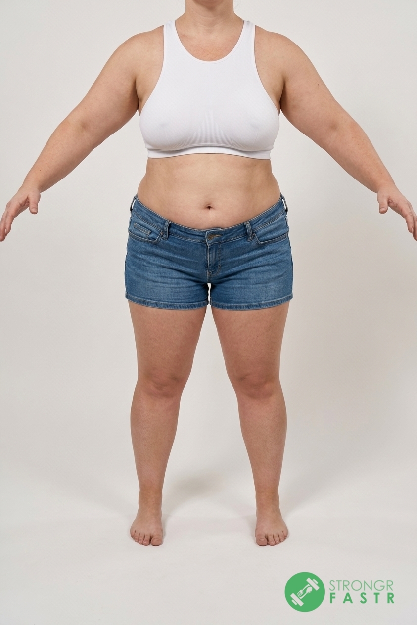A 5'1", 170 lbs female at about 50% body fat