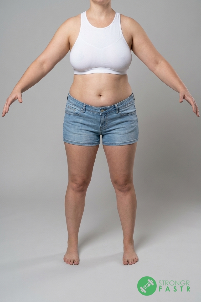 A 5'5", 150 lbs female at about 42% body fat