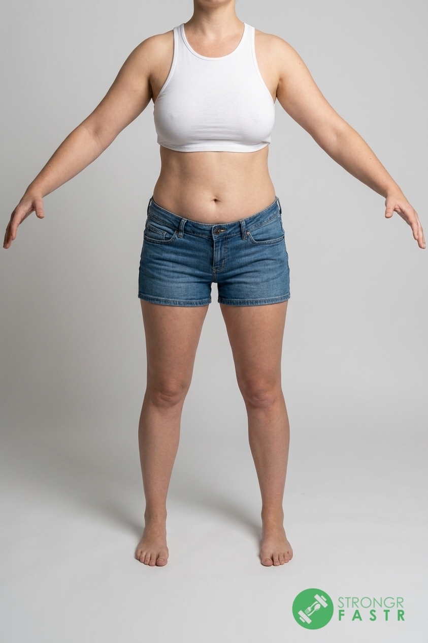 A 5'8", 160 lbs female at about 35% body fat