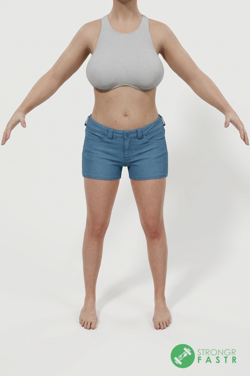 A 5'4", 120 lbs female at about 28% body fat