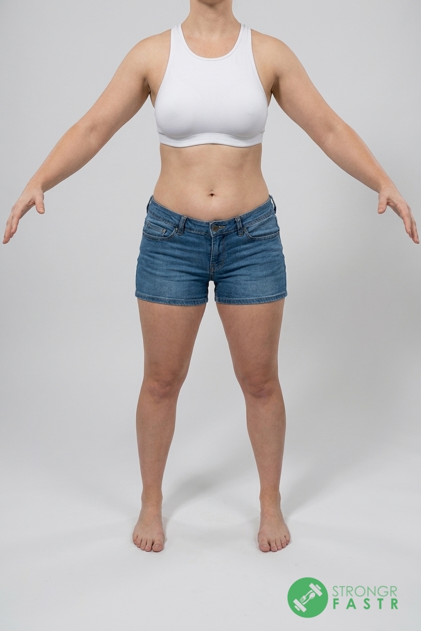 A 5'1", 120 lbs female at about 28% body fat