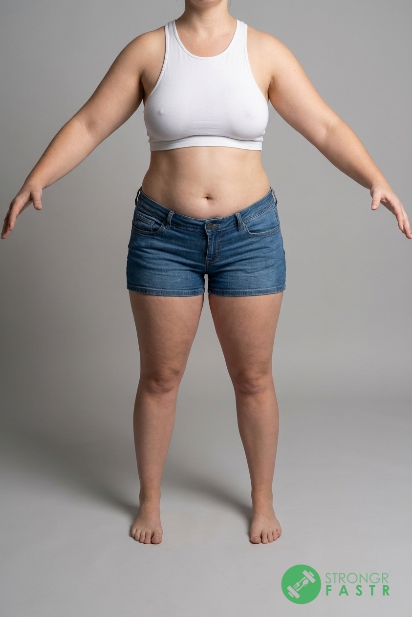 A 5'9", 200 lbs female at about 45% body fat