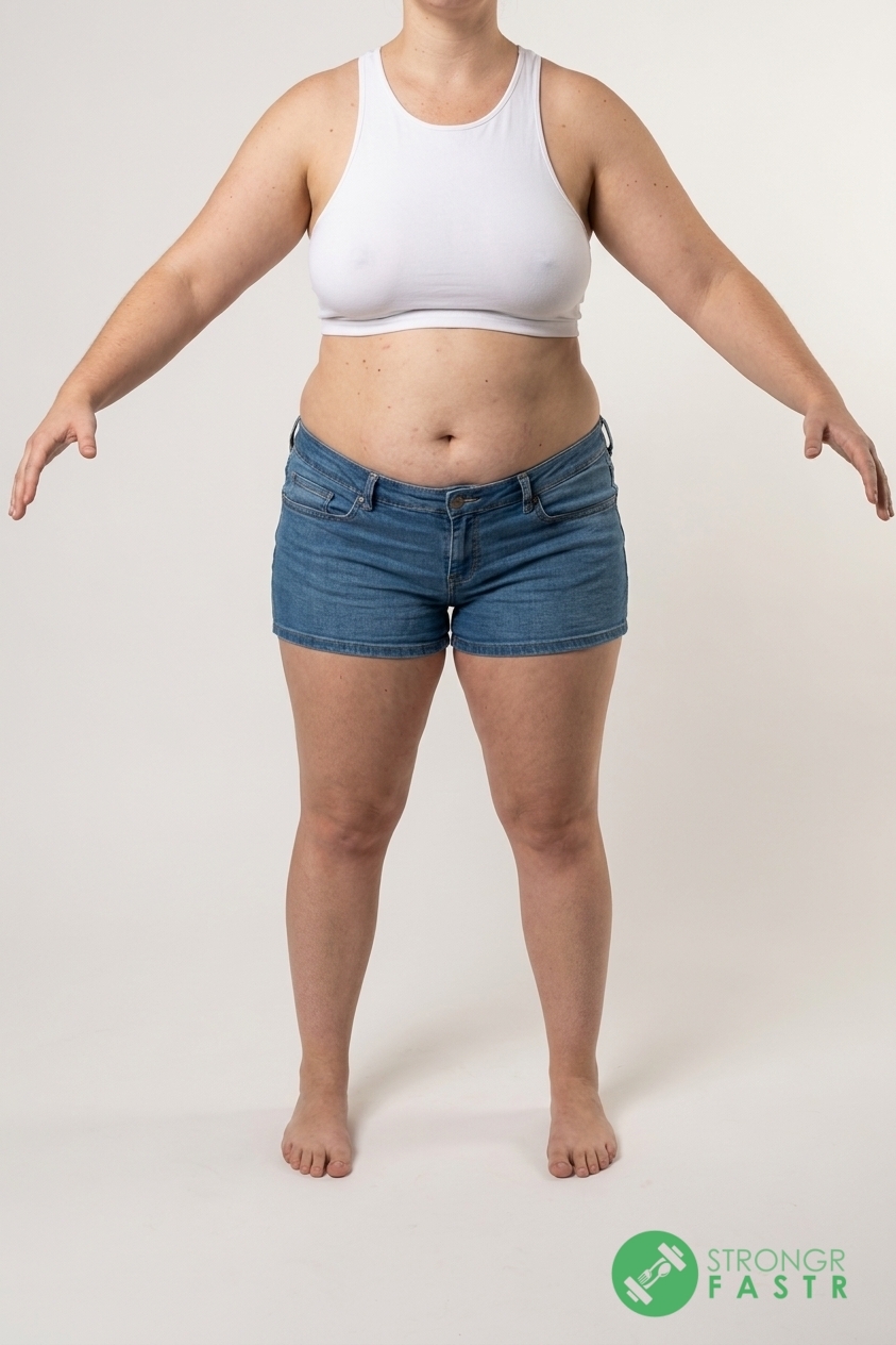 A 5'11", 200 lbs female at about 50% body fat