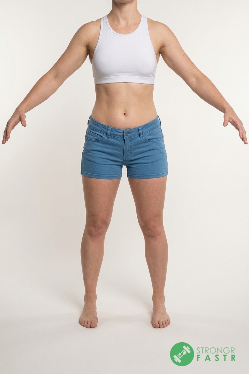 A 5'4", 120 lbs female at about 26% body fat