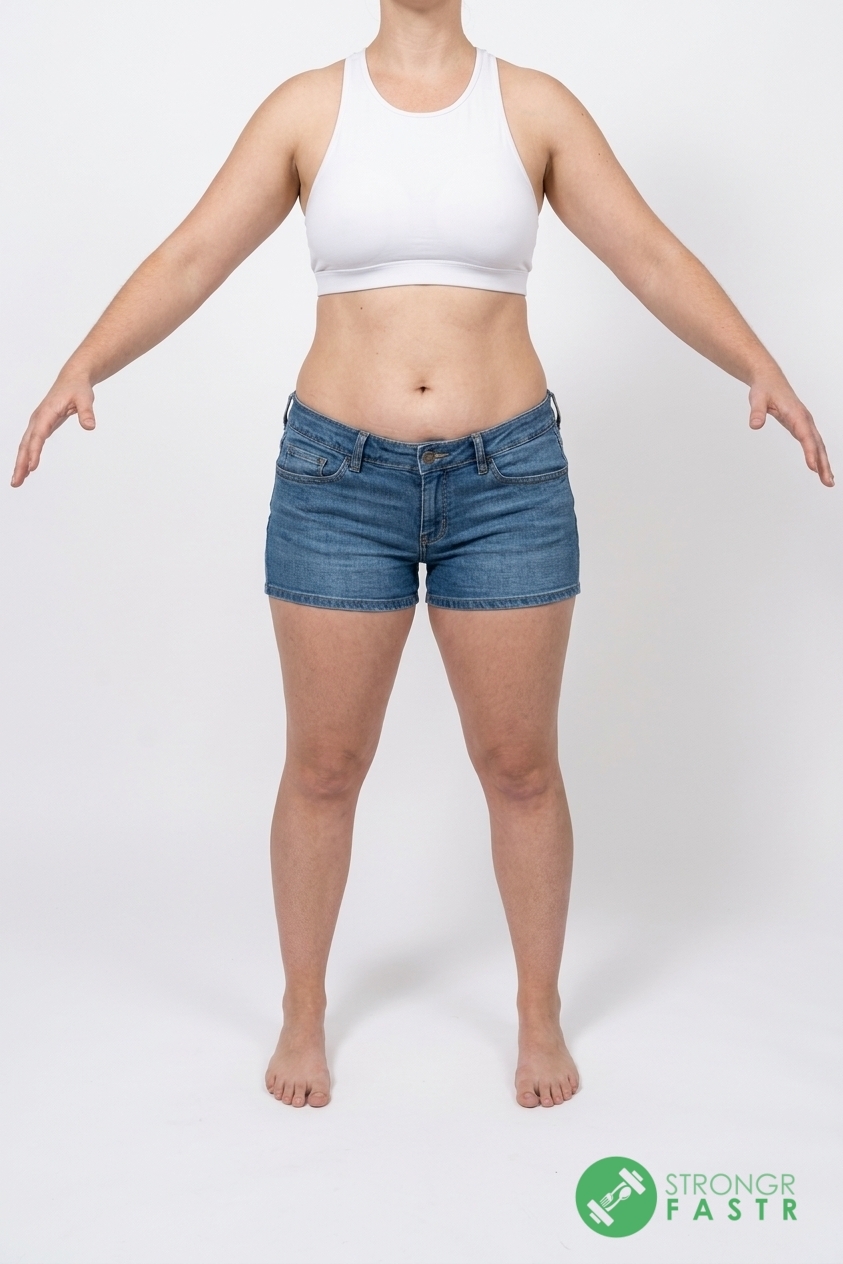 A 5'3", 120 lbs female at about 33% body fat