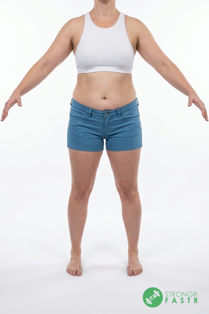 A 5'5", 140 lbs female at about 37% body fat
