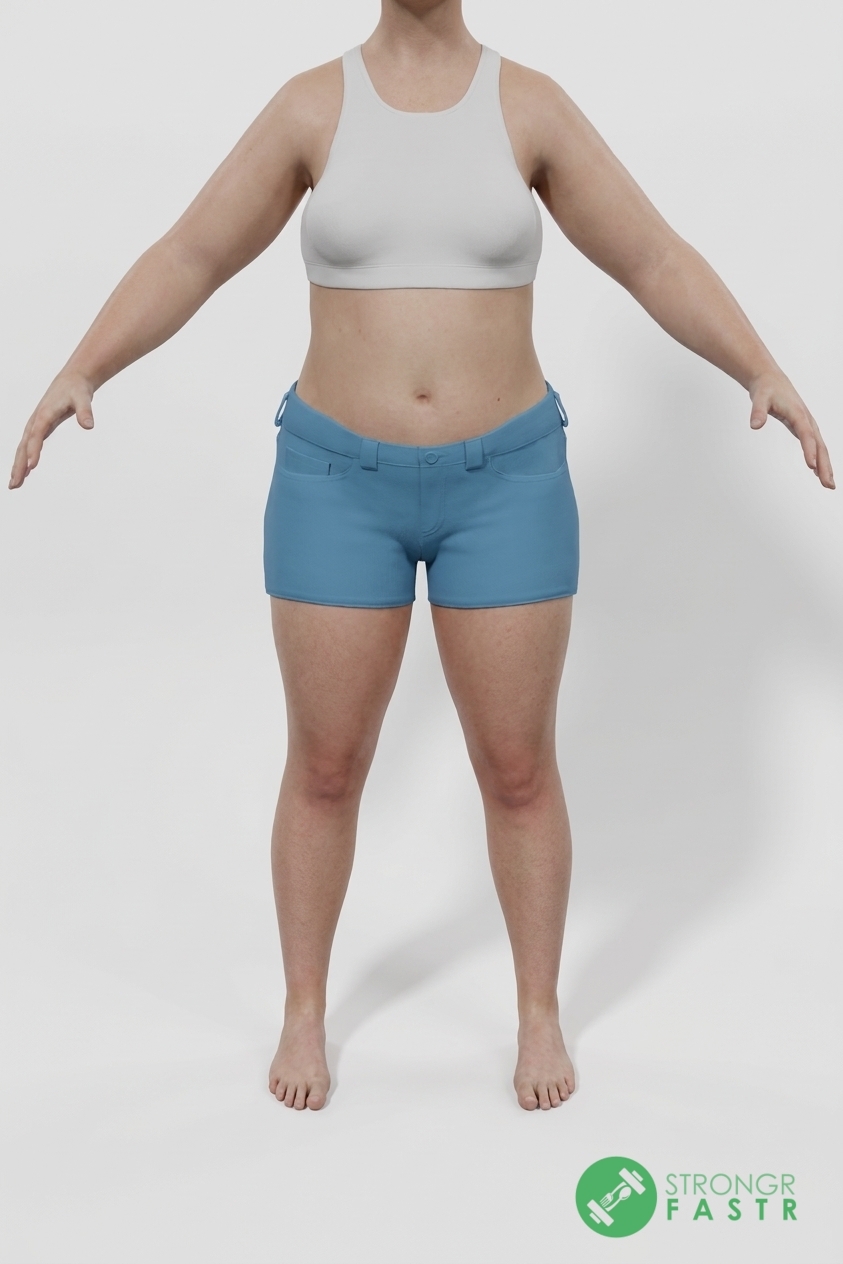 A 5'11", 180 lbs female at about 39% body fat