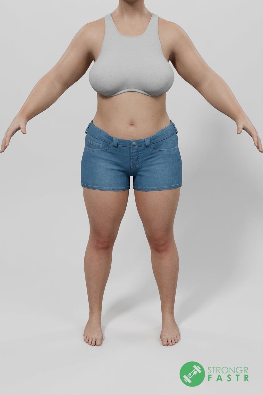 A 5'4", 160 lbs female at about 38% body fat