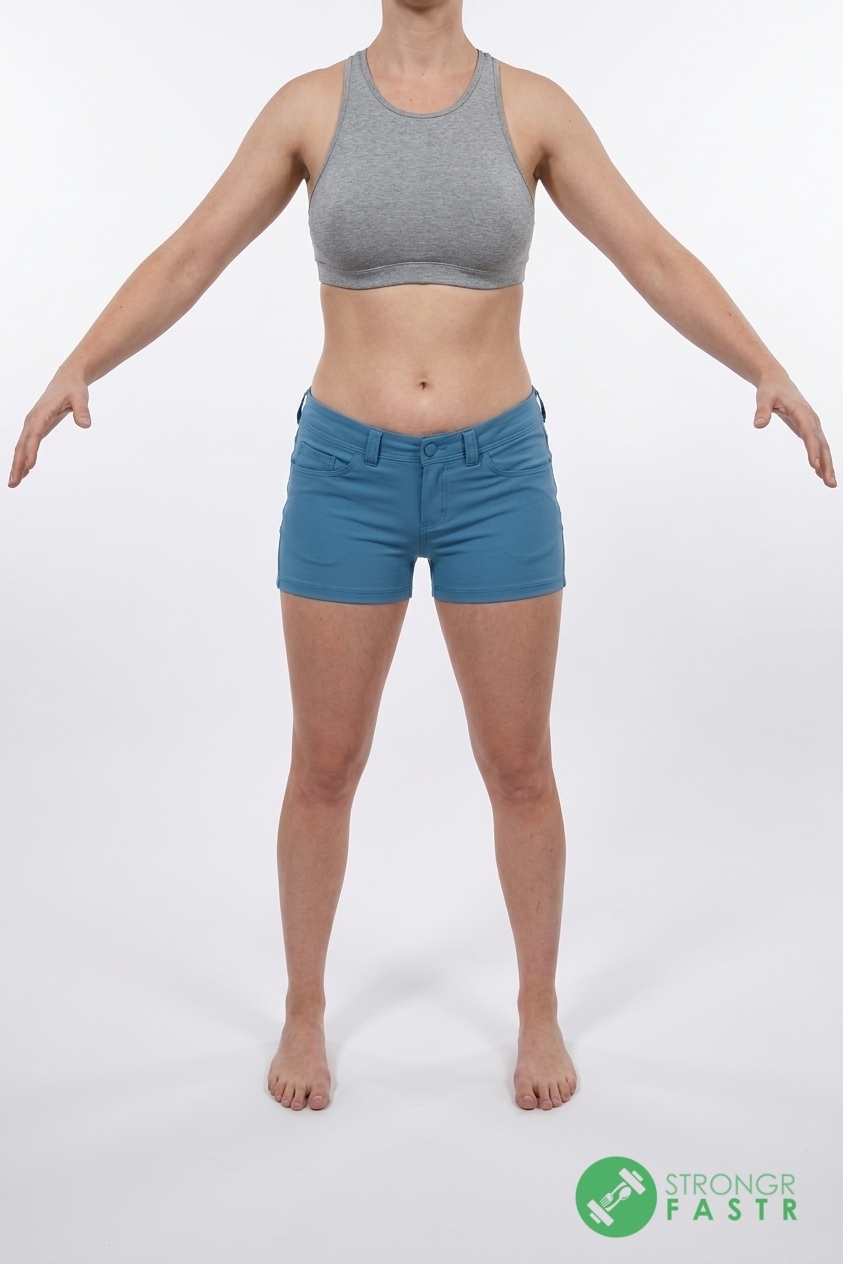 A 5'5", 120 lbs female at about 27% body fat