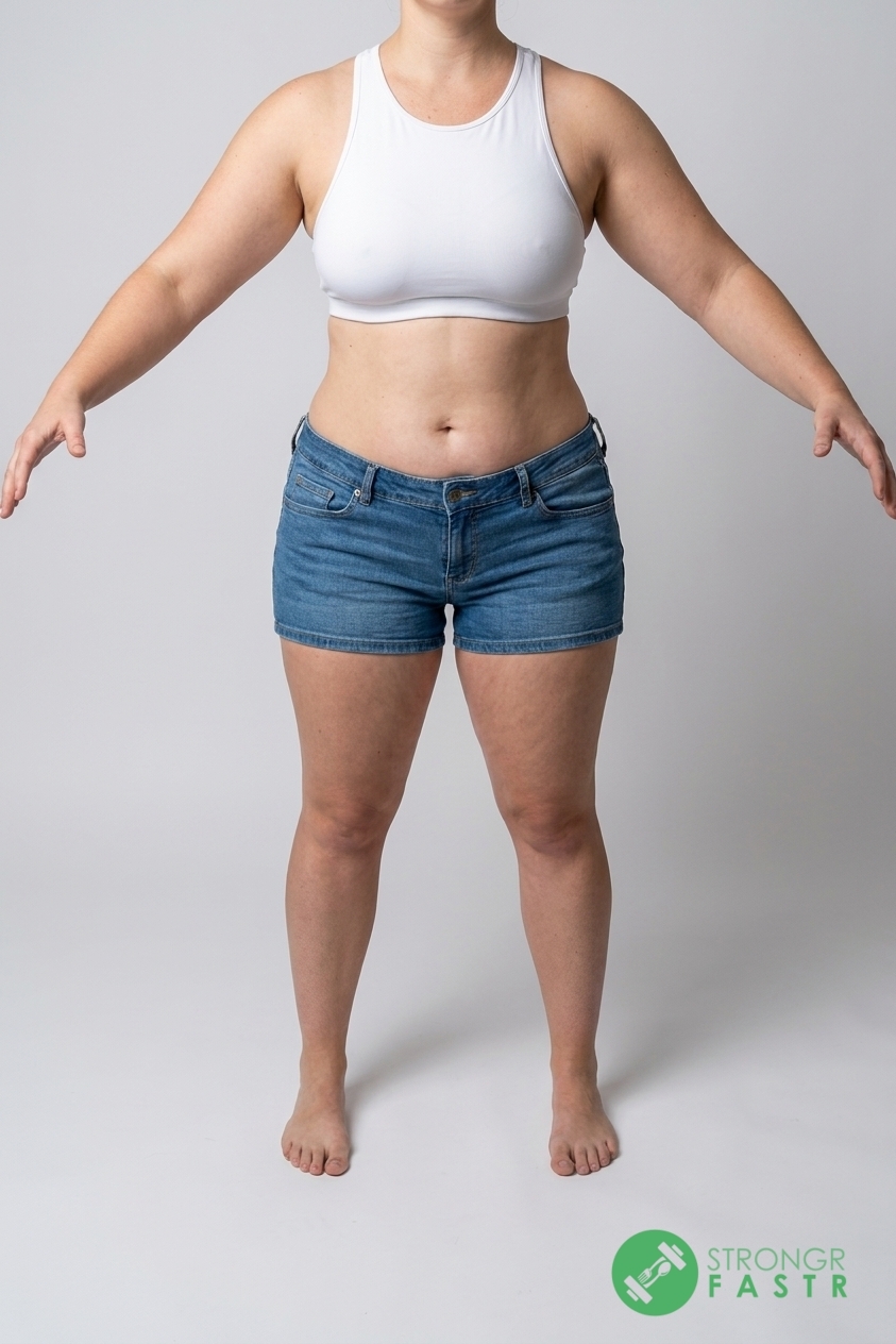 A 5'1", 140 lbs female at about 40% body fat
