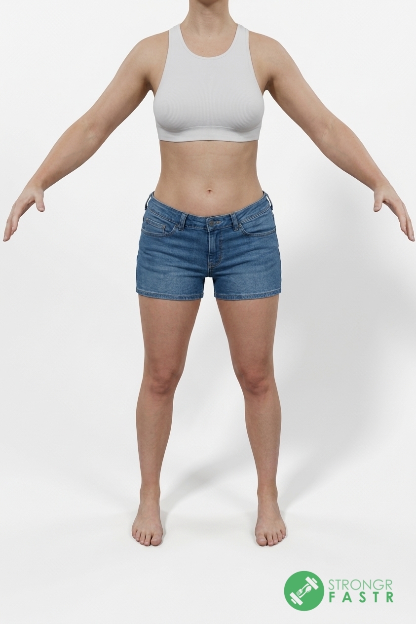 A 5'1", 110 lbs female at about 25% body fat