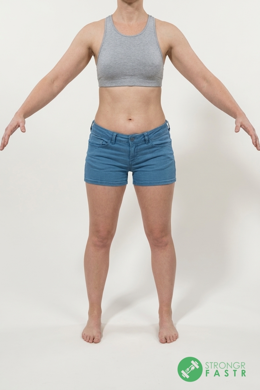 A 5'6", 140 lbs female at about 28% body fat
