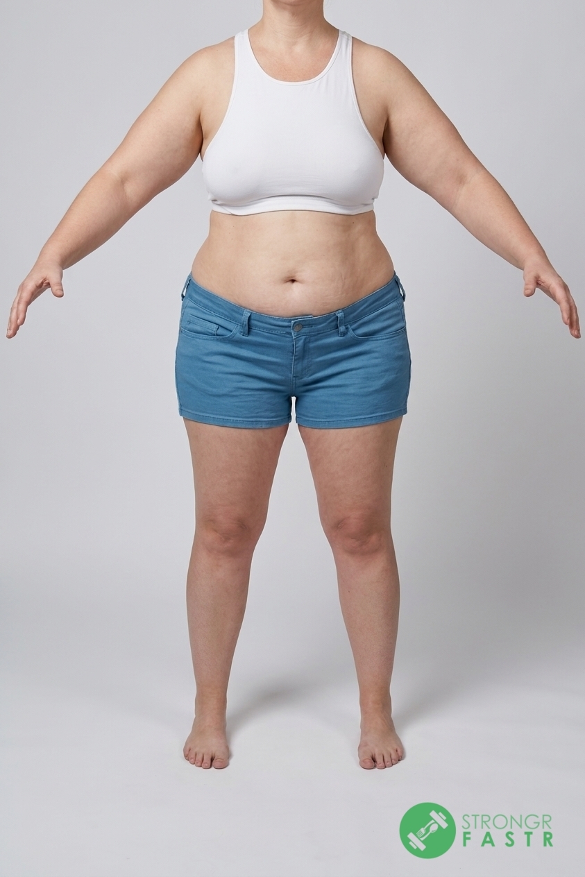 A 5'2", 160 lbs female at about 49% body fat