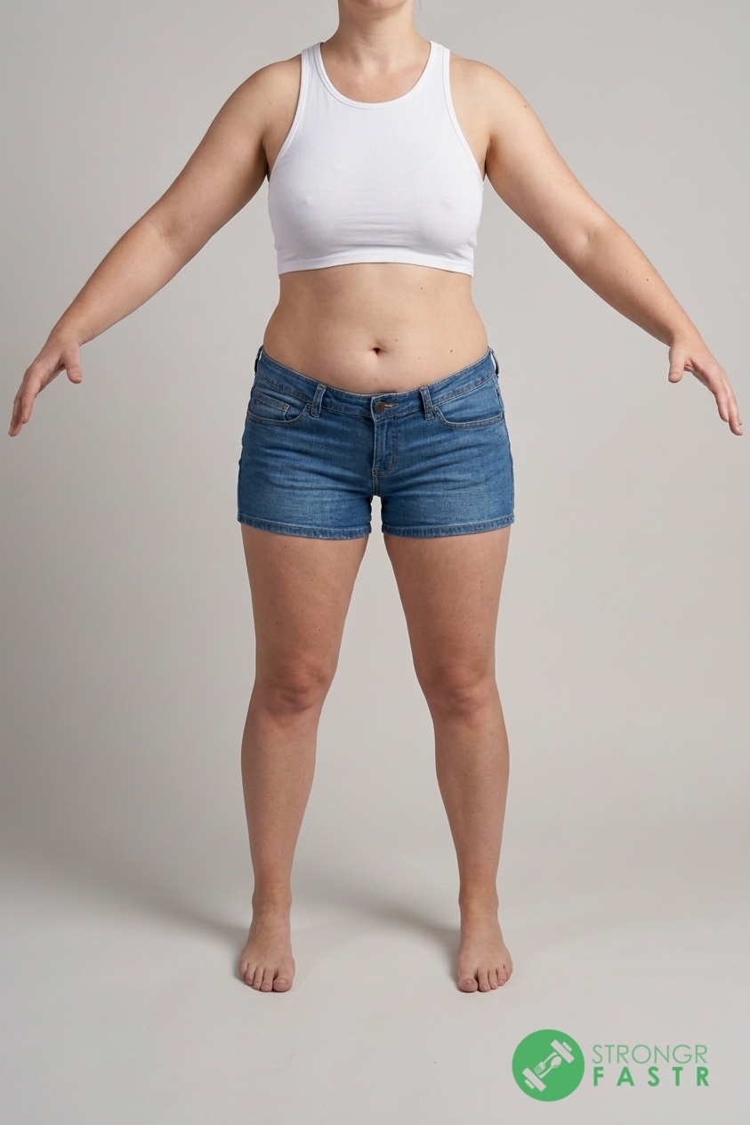 A 5'8", 160 lbs female at about 38% body fat
