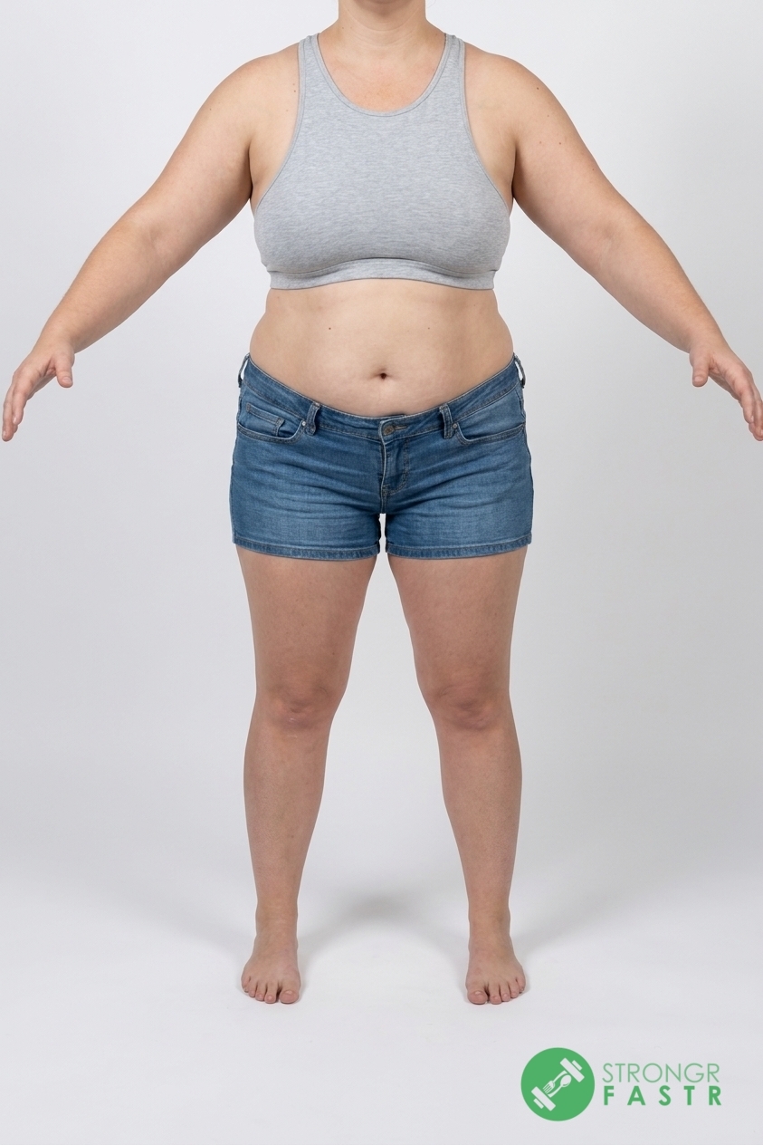 A 5'8", 210 lbs female at about 50% body fat