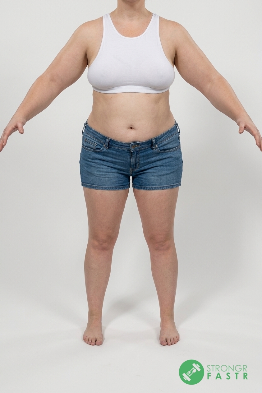 A 5'7", 190 lbs female at about 49% body fat