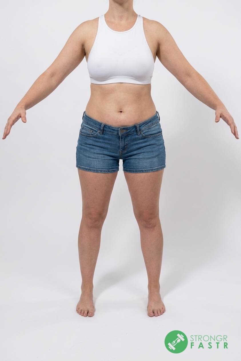 A 5'4", 130 lbs female at about 36% body fat