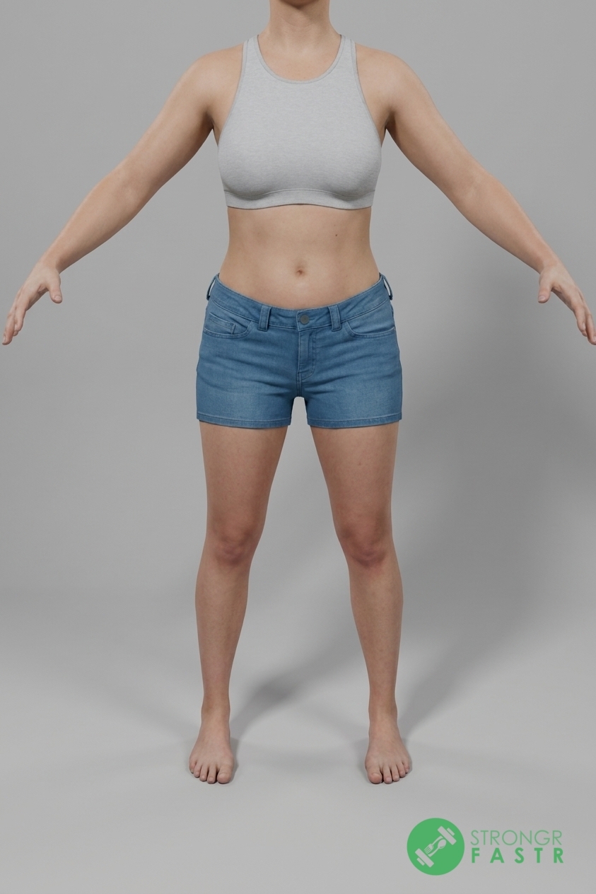 A 5'3", 110 lbs female at about 26% body fat