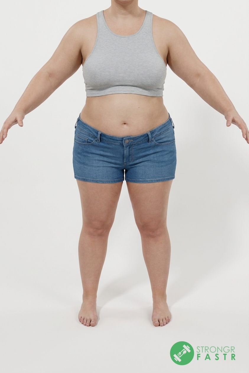 A 5'3", 190 lbs female at about 54% body fat