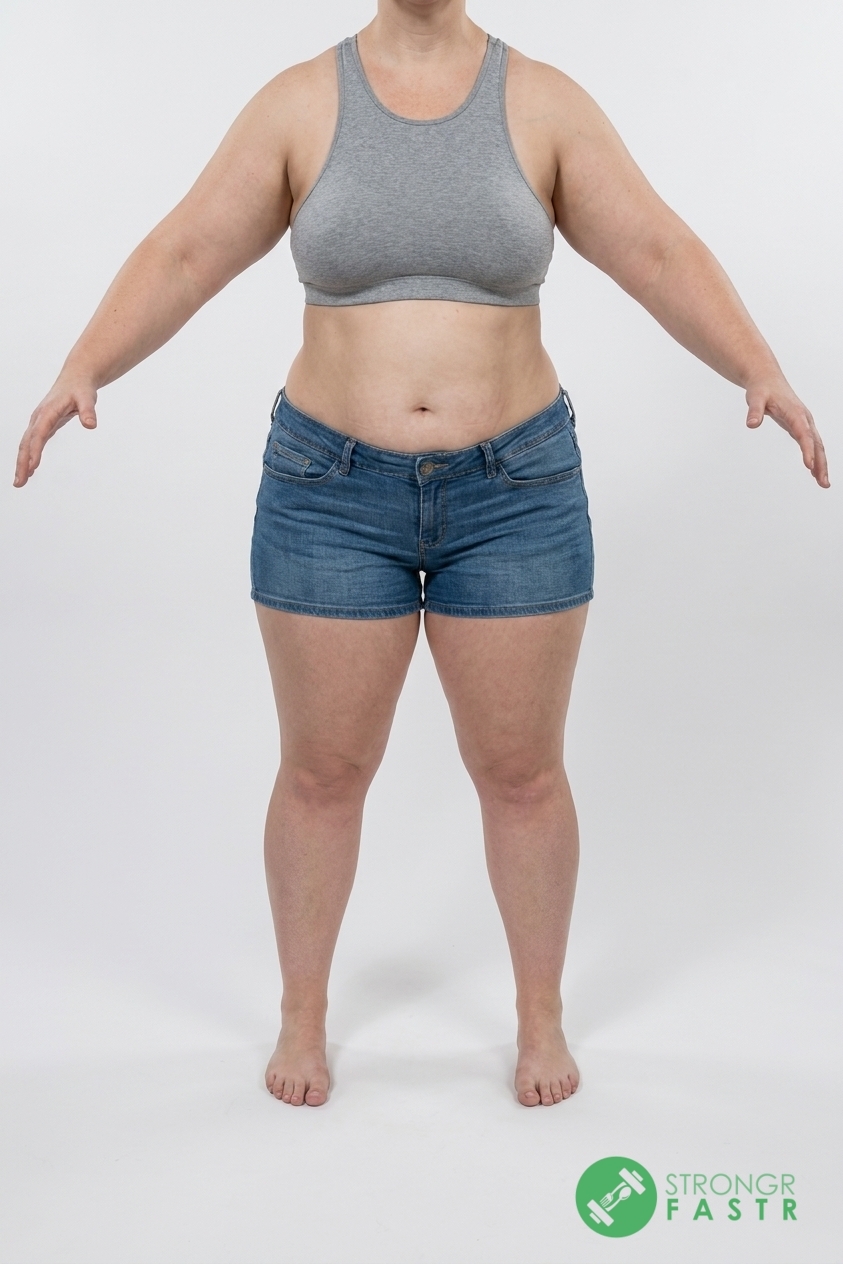 A 5'9", 220 lbs female at about 47% body fat