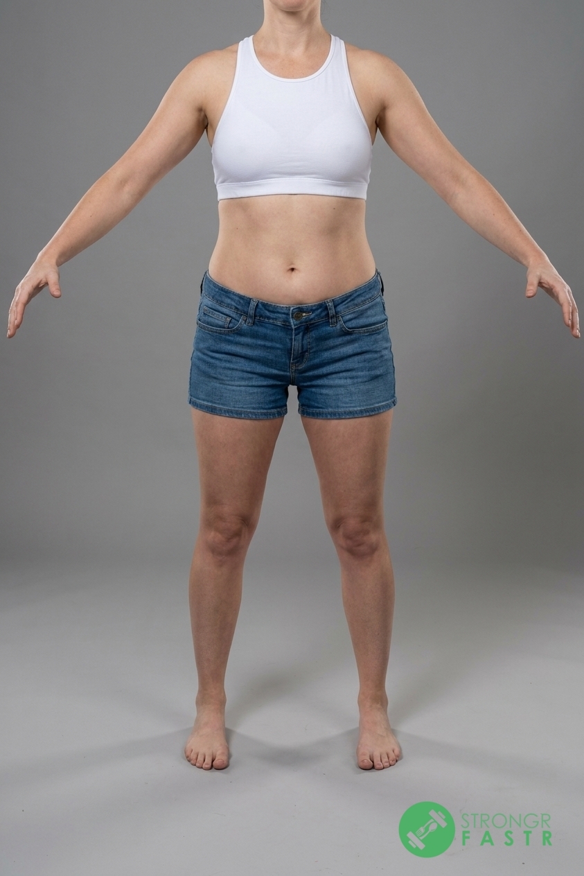 A 5'6", 130 lbs female at about 32% body fat