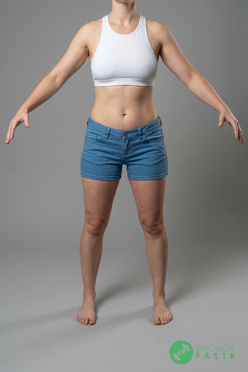 A 5'7", 120 lbs female at about 25% body fat