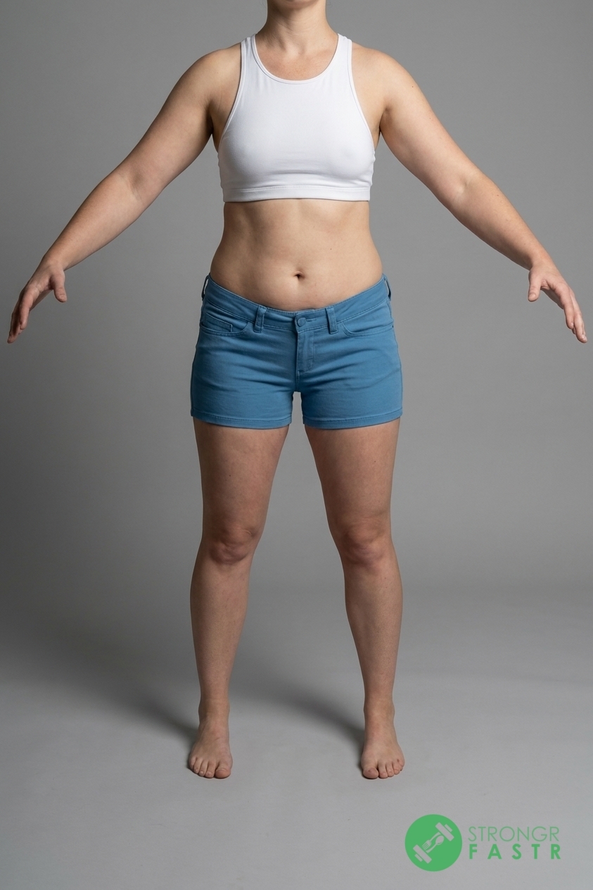 A 5'11", 160 lbs female at about 31% body fat
