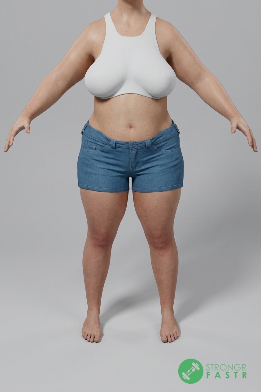 A 5'1", 150 lbs female at about 44% body fat