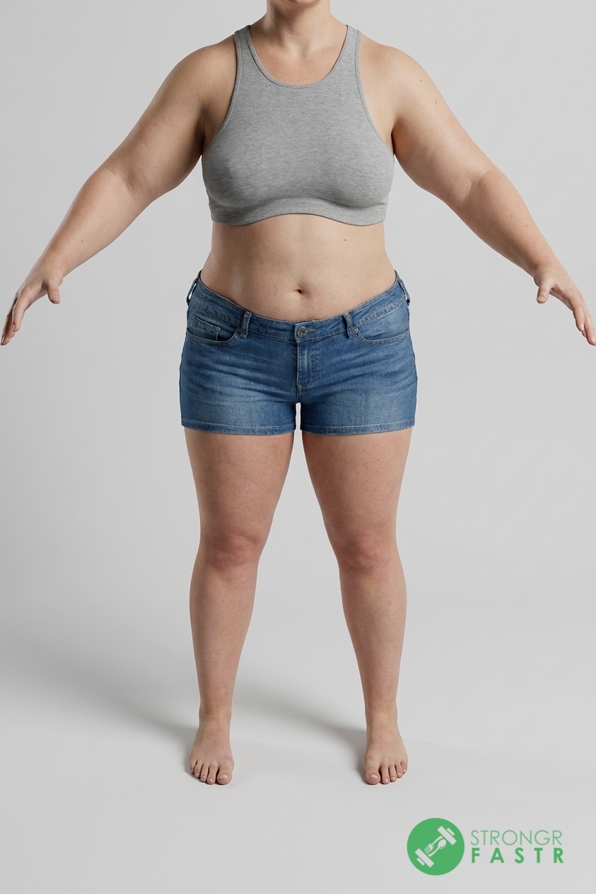 A 5'4", 190 lbs female at about 48% body fat
