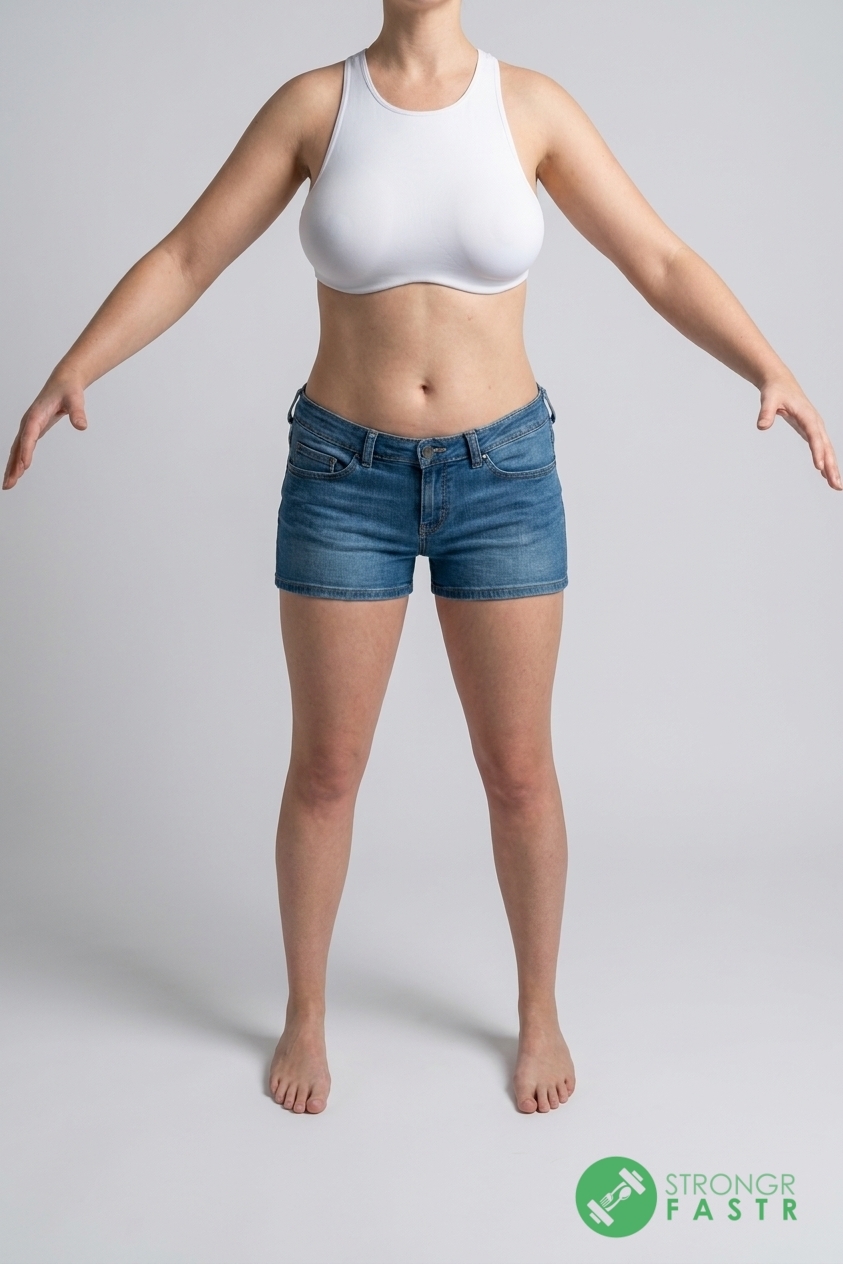 A 5'8", 140 lbs female at about 31% body fat