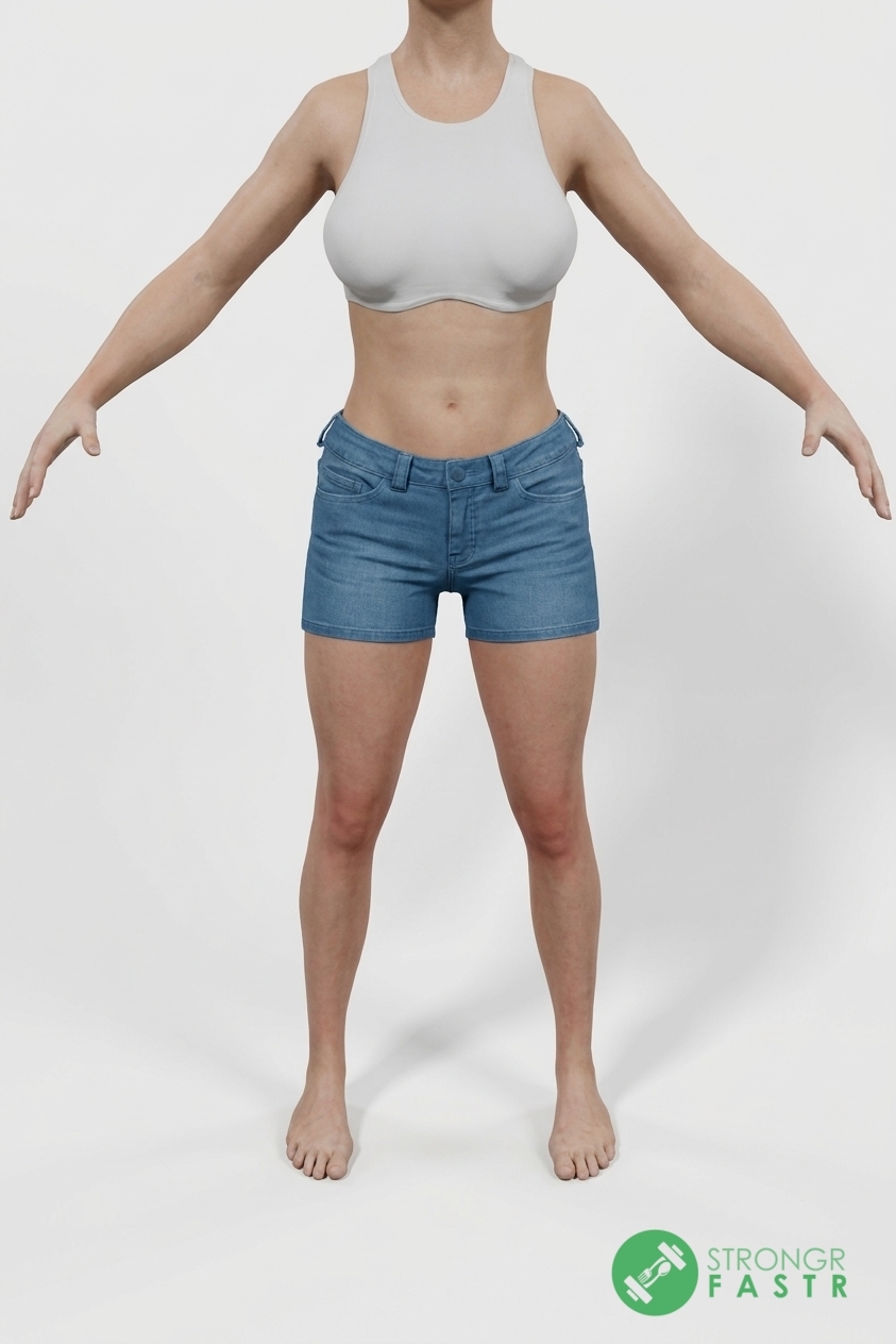 A 5'5", 110 lbs female at about 22% body fat