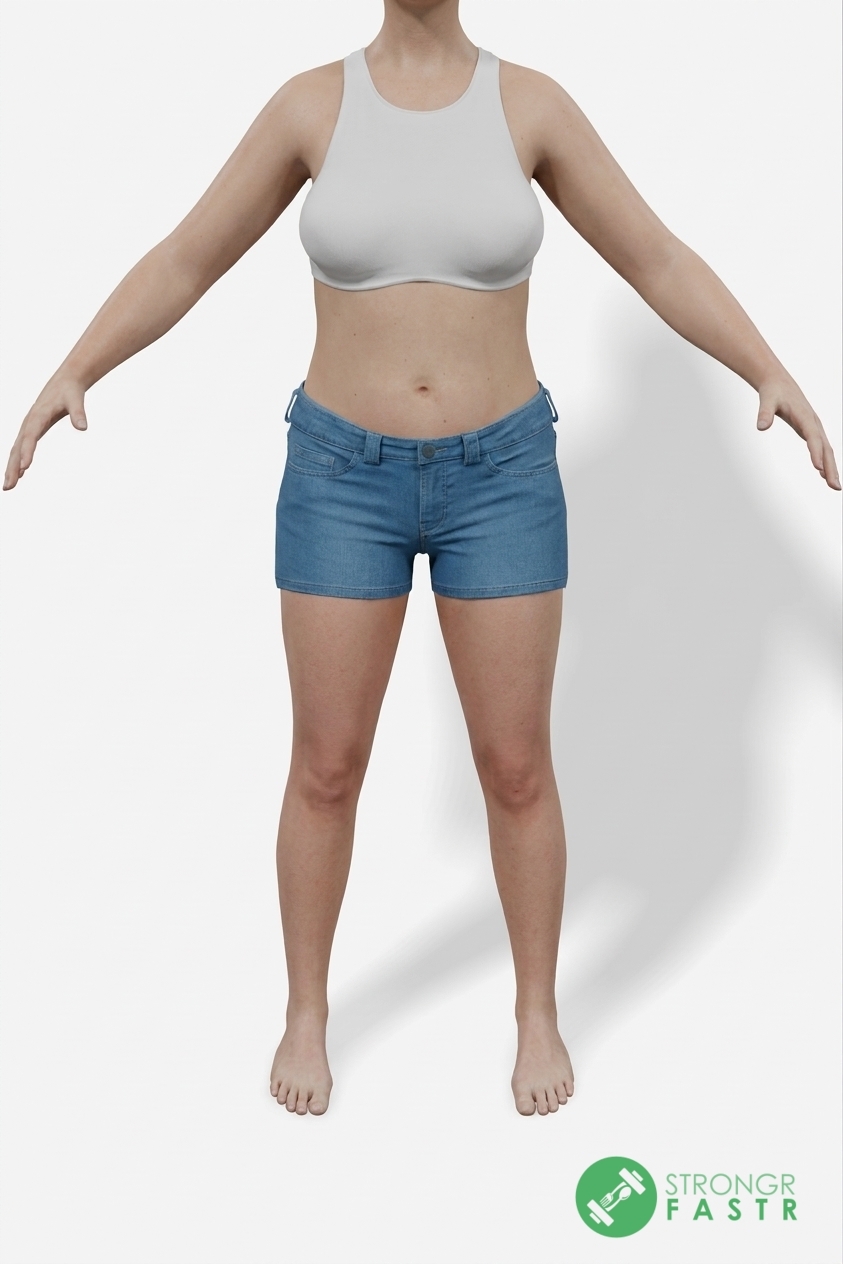 A 5'10", 160 lbs female at about 35% body fat
