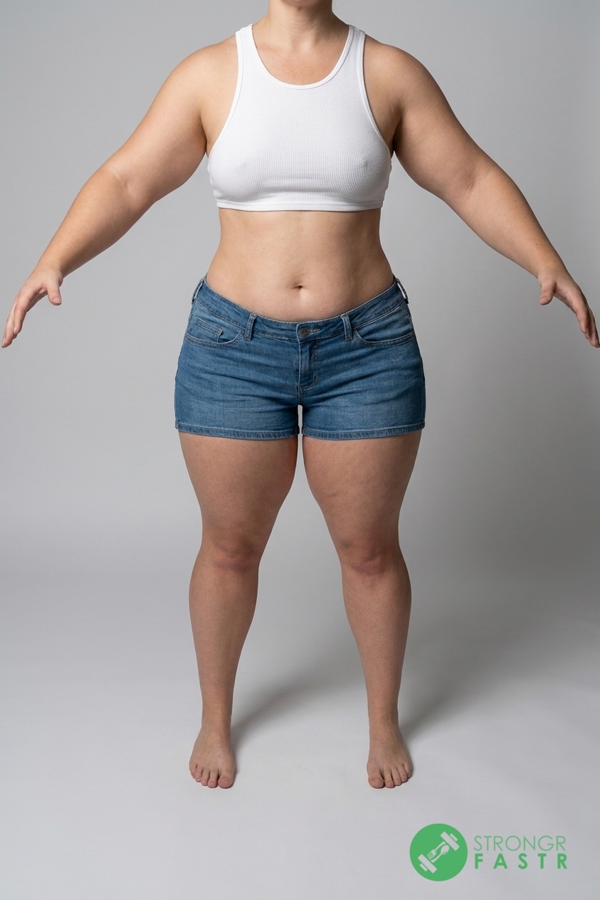 A 5'2", 170 lbs female at about 44% body fat