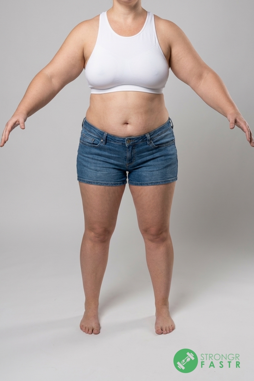 A 5'10", 220 lbs female at about 48% body fat
