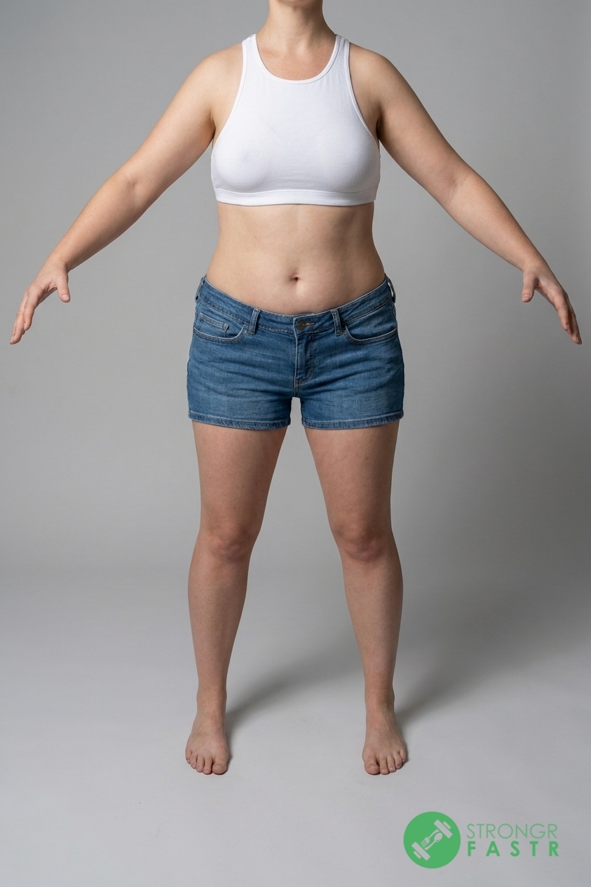 A 5'1", 120 lbs female at about 36% body fat