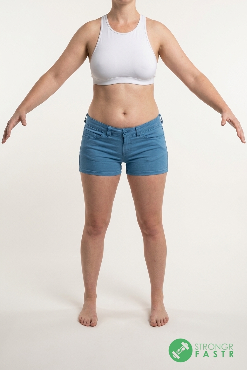 A 5'10", 160 lbs female at about 34% body fat