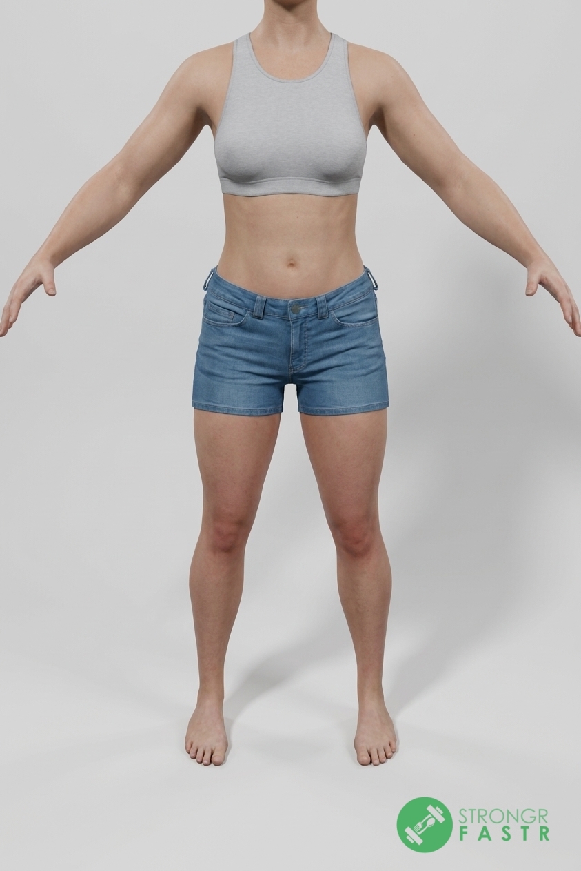 A 5'10", 150 lbs female at about 24% body fat