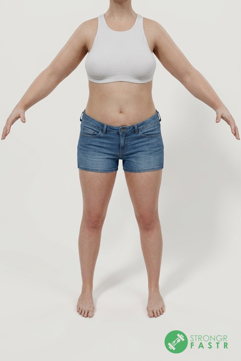 A 5'6", 140 lbs female at about 37% body fat