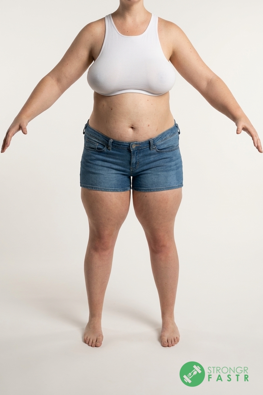 A 5'5", 170 lbs female at about 47% body fat