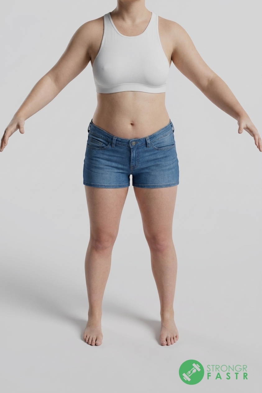 A 5'6", 180 lbs female at about 38% body fat