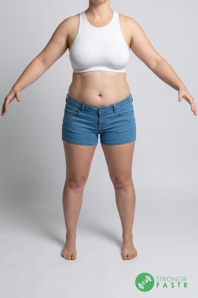 A 4'11", 120 lbs female at about 39% body fat
