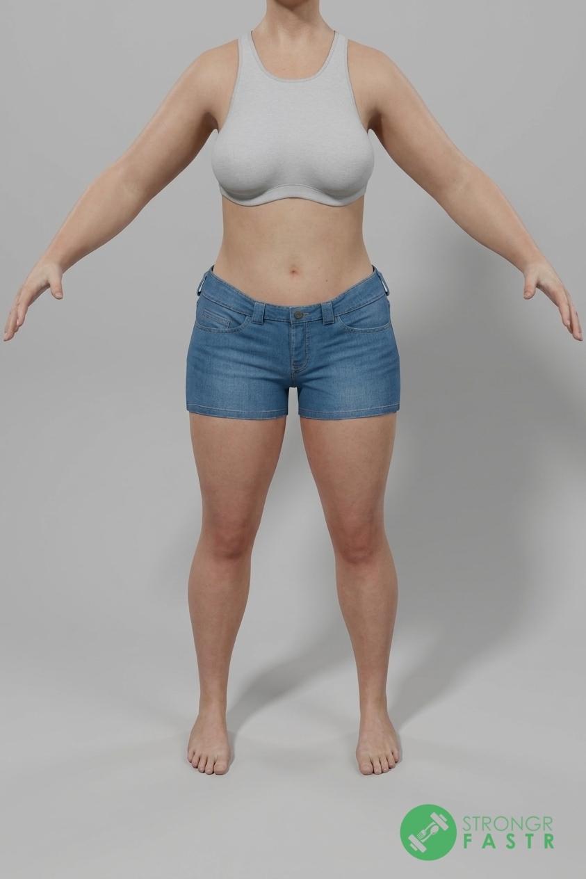 A 5'9", 170 lbs female at about 34% body fat