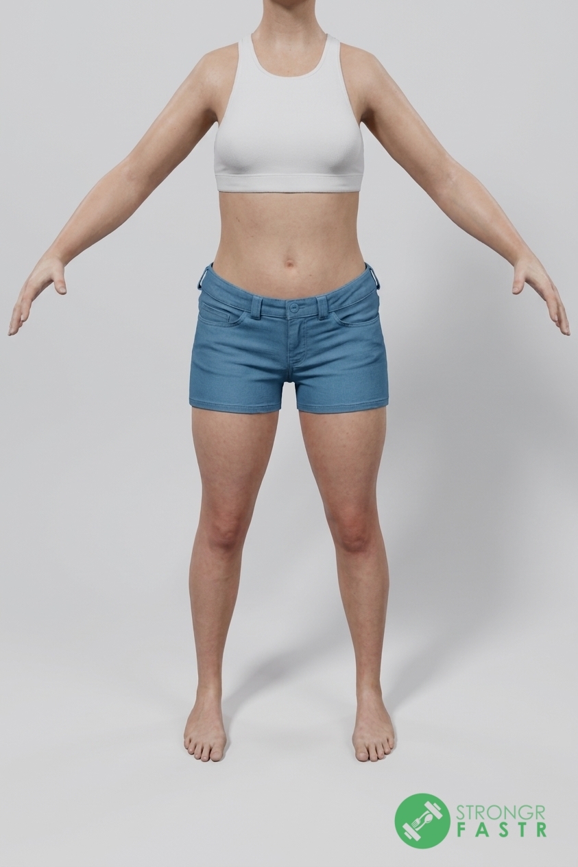 A 5'10", 140 lbs female at about 28% body fat