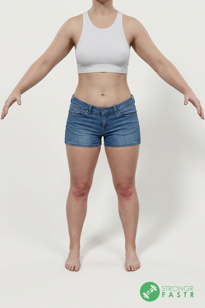 A 5'8", 170 lbs female at about 32% body fat