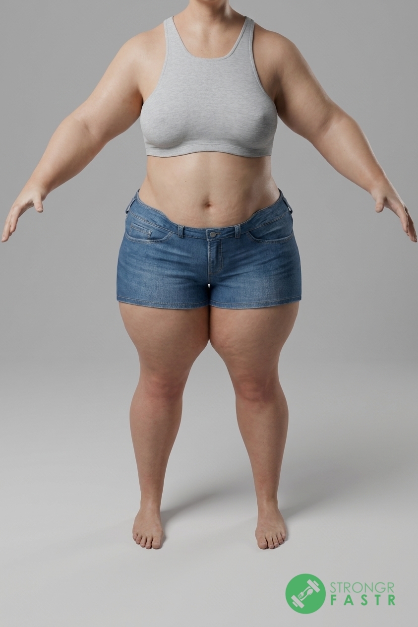 A 5'1", 190 lbs female at about 53% body fat