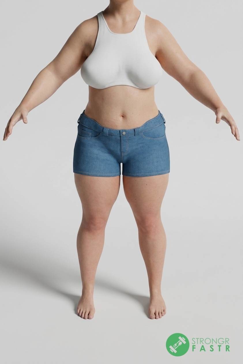 A 5'4", 170 lbs female at about 42% body fat