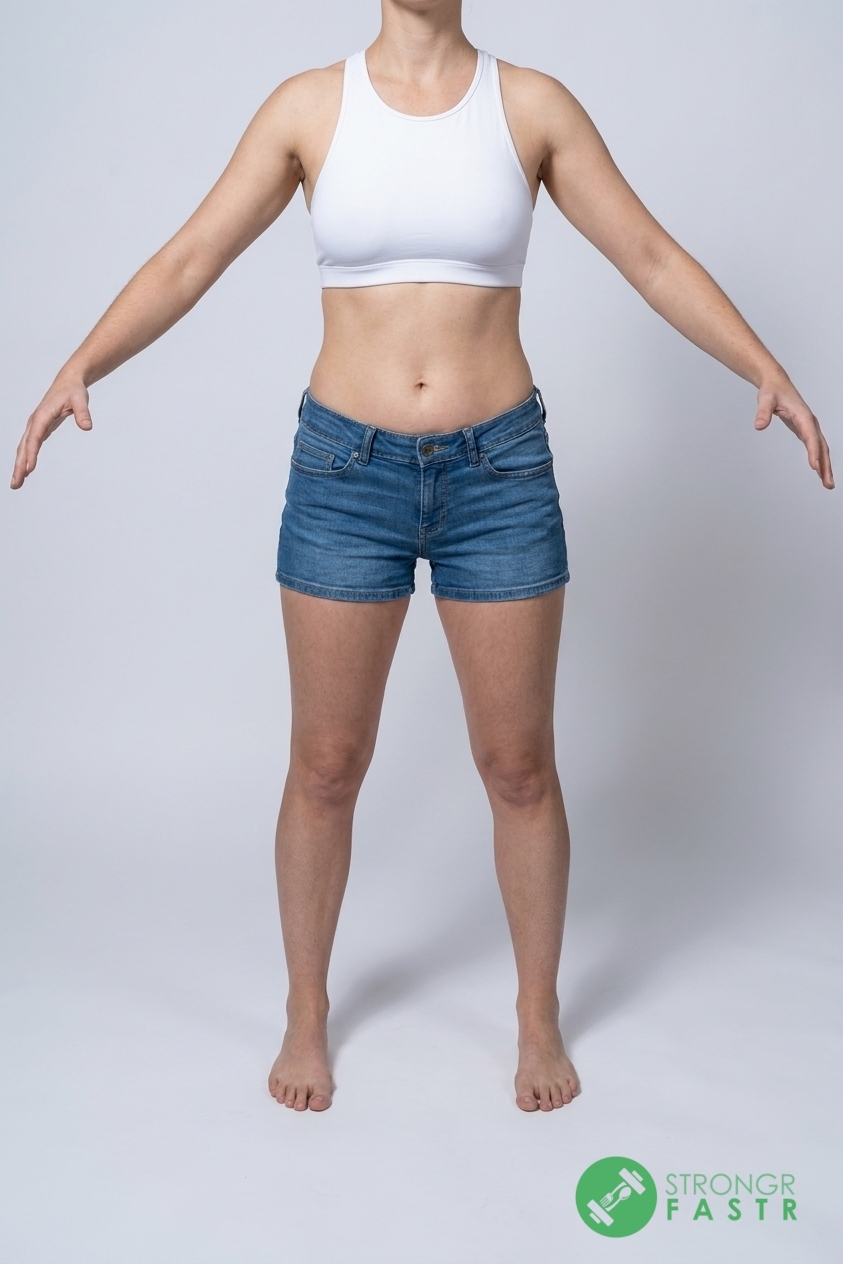 A 5'7", 130 lbs female at about 28% body fat