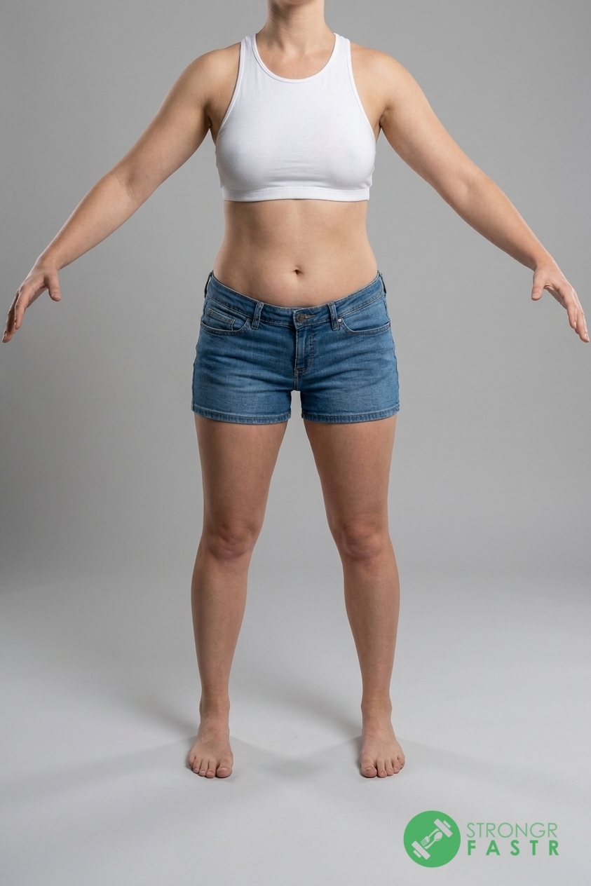 A 5'11", 150 lbs female at about 30% body fat