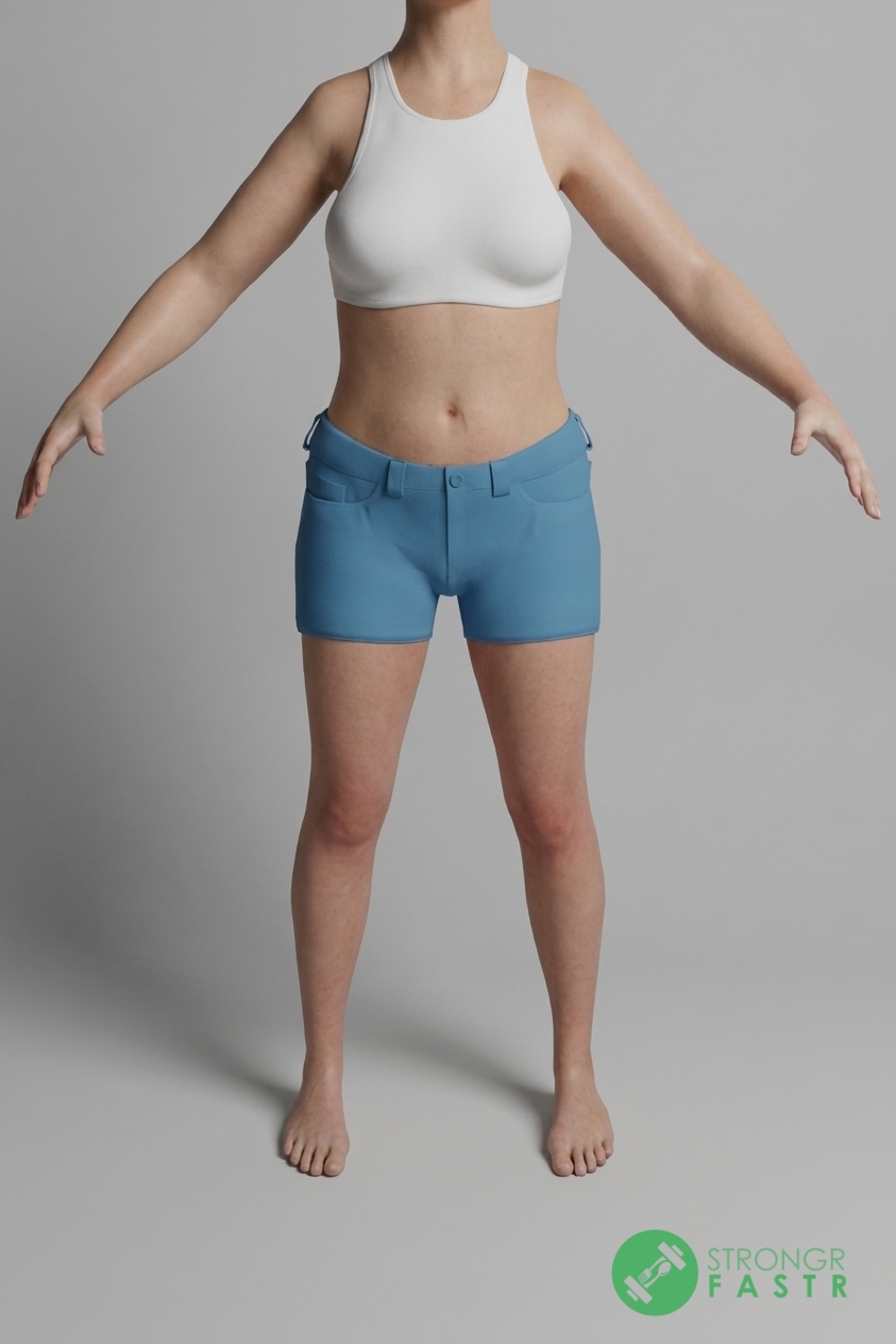 A 5'2", 110 lbs female at about 28% body fat